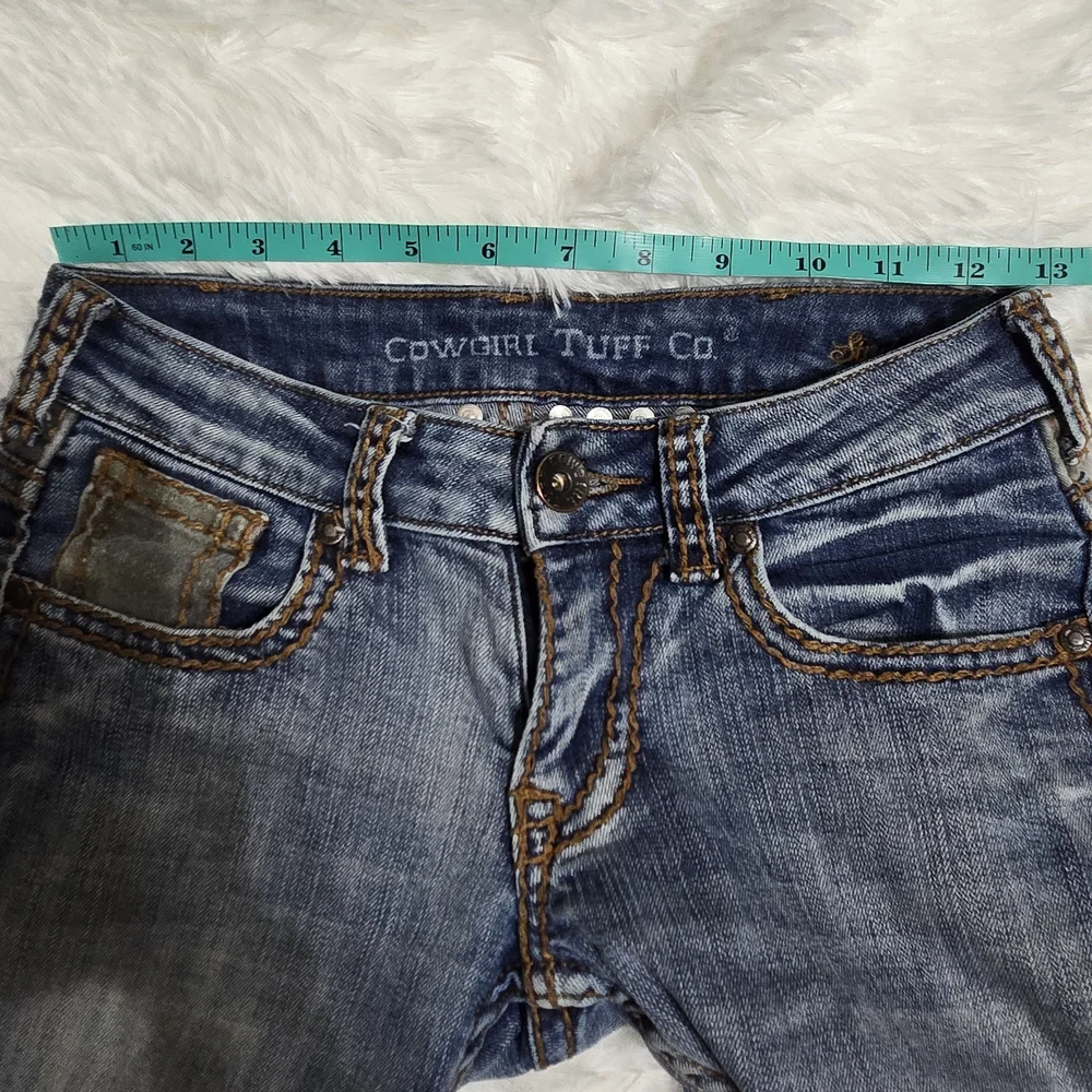 Cowgirl Tuff Light Blue Straight Leg Jeans - Picture 8 of 8